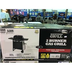 BACKYARD GRILL 2 BURNER GAS GRILL (BLACK)