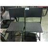 Image 1 : PAIR OF FAUX WICKER FOLDING PATIO CHAIRS