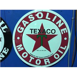 TEXACO GASOLINE MOTOR OIL' 24" NOSTALGIC TIN SIGN