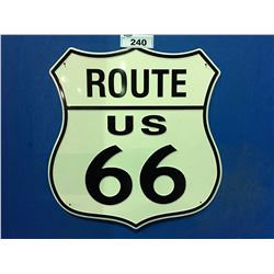 US ROUTE 66' 24"X22 NOSTALGIC TIN SIGN