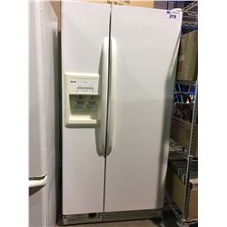 KENMORE 2 DOOR WHITE REFRIGERATOR WITH ICE AND WATER DISPENSER