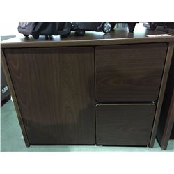 MAHOGANY FINISH OFFICE CABINET