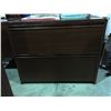 Image 2 : MAHOGANY FINISH 2 DRAWER OFFICE FILING CABINET