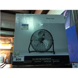 18  METAL HIGH VELOCITY FLOOR FAN