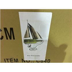 1 CASE OF 4 SAILBOAT WINE HOLDERS