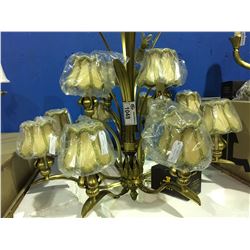 SOLID BRASS ELEGANT 12 LIGHT CHANDELIER