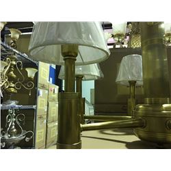 SOLID BRASS 8 LIGHT ELEGANT CHANDELIER