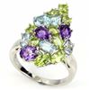 Image 1 : Natural Multi Gemstone Ring