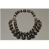 Image 1 : DOUBLE STRAND, GRADUATED AGATE BEAD NECKLACE, composed of 40 banded agate beads (12.0mm to 20.0...