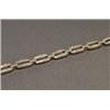Image 1 : 14K YELLOW GOLD AND, SILVER BRACELET, formed of connected oval links and set with 198 brilliant...