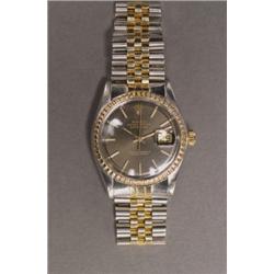 MEN'S ROLEX OYSTER, PERPETUAL DATEJUST WRISTWATCH, circa 1978; Ref.#1603; Ser.#5242067; 26 jewe...