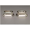 Image 1 : PAIR OF GEORGE II SILVER TRENCHER SALTS, of waisted octagonal form with oval bowls, l. 3.1" - 7.9...