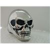 Image 2 : NEW RING - MAN'S SKULL RING - HIGH POLISHED STAINLESS STEEL - SUGGESTED RETAIL $100