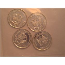 SILVER ROUNDS - 4 X 1 GRAM .999 PURE SILVER - EAGLE USA