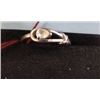 Image 1 : RING - 10K WHTIE GOLD WITH GEMSTONE - SZ 4.5 (1.4GM) - RETAIL ESTIMATE $350