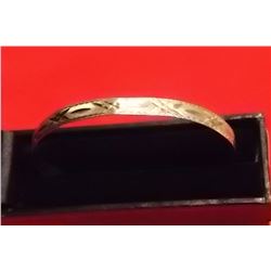 BRACELET - 10K YELLOW GOLD BRACELET WITH ETCHED DESIGN - 7.0GM GVW