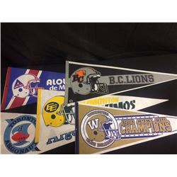 CFL FOOTBALL TEAM PENNANTS