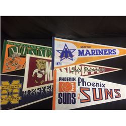 VINTAGE SPORTS TEAMS PENNANTS