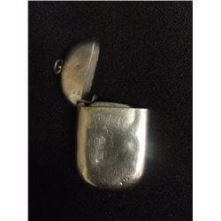 ANTIQUE SILVER MATCH HOLDER