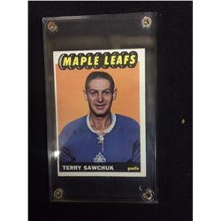 1964-65 TERRY SAWCHUK HOCKEY TRADING CARD