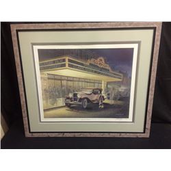 1992 SIGNED & NUMBERED FRAMED ART BY JAMES LUMBERS 218/500