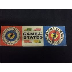 VINTAGE MILTON BRADLEY 1954 GAME OF THE STATES GAME BOARD SPINNER BOX