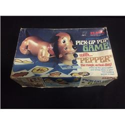 VINTAGE BATTERY OPERATED PICK-UP PUP GAME W/ PEPPER THE MAGIC ACTION DOG
