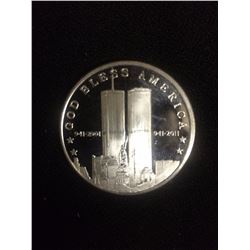 9/11 USA COMMEMORATIVE SILVER COIN ONE OUNCE FINE SILVER