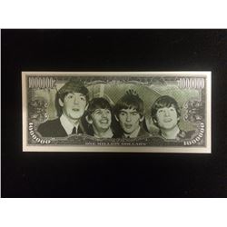 THE BEATLES FAB 4 NOVELTY MILLION DOLLAR BANK NOTE