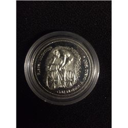 COMMEMORATIVE COOMONWEALTH GAMES UNCIRCULATED SILVER COIN