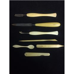 ANTIQUE IVORY NAIL TOOLS