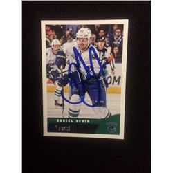 AUTOGRAPHED DANIEL SEDIN SCORE HOCKEY TRADING CARD VANCOUVER CANUCKS