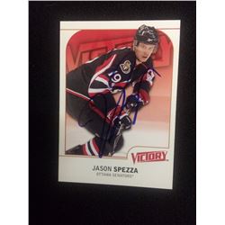 AUTOGRAPHED JASON SPEZZA VICTORY HOCKEY TRADING CARD OTTAWA SENATORS