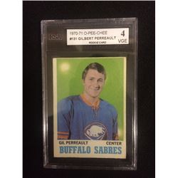 1970-71 GILBERT PERREAULT 0-PEE-CHEE HOCKEY TRADING CARD BUFFALO SABRES