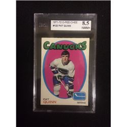 1971-72 PAT QUINN O-PEE-CHEE HOCKEY TRADING CARD 8.5 NMM+