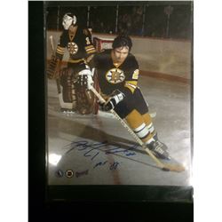 AUTOGRAPHED BRAD PARK 8" X 10" PHOTO BOSTON BRUINS
