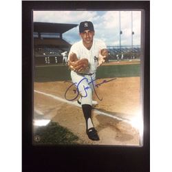 AUTOGRAPHED JOE PEPITONE 8" X 10" PHOTO NEW YORK YANKEES W/ COA