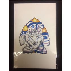 2014 NATIVE ART PRINT BY HUBERT BILLY