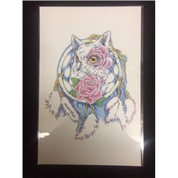 SIGNED NATIVE ART PRINT BY HUBERT BILLY