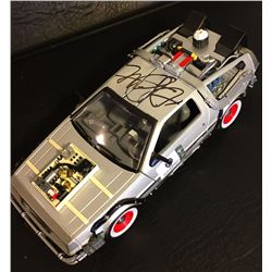 BACK TO THE FUTURE SIGNED DELOREAN MICHEAL J FOX W COA