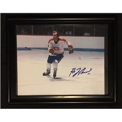 AUTOGRAPHED & FRAMED GUY LAFLEUR 8" X 10" PHOTO MONTREAL CANADIANS W/ COA