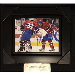 DOUBLE AUTOGRAPHED FRAMED CAREY PRICE & PK SUBBAN 8" X 10" PHOTO W/ COA