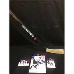 GAME USED PETER ZEZEL HOCKEY STICK W/ PROOF PHOTOS VANCOUVER CANUCKS