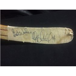 AUTOGRAPHED GEOFF COURTNALL GAME USED HOCKEY STICK VANCOUVER CANUCKS