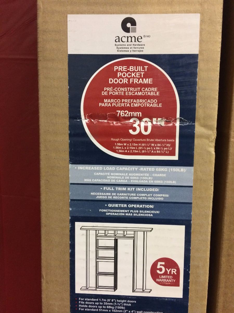 Acme Pre Built Pocket Door Frame 30