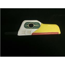 SIGNED NATIVE ART RATTLE "EAGLE" BY LAURENCE ANDREW