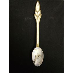 BRASS & MOTHER OF PEARL SPOON