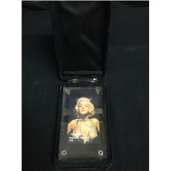 VINTAGE MARILYN MUNROE COLLECTOR STAMP ON GLASS CASE