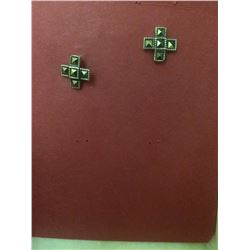 925 SILVER AND ONYX EARRINGS