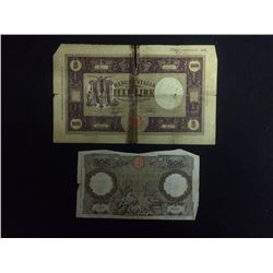 ITALIAN BANK NOTES LOT